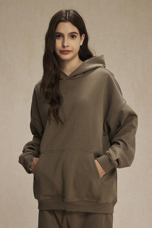 430GSM French Terry Solid Color Hoodie