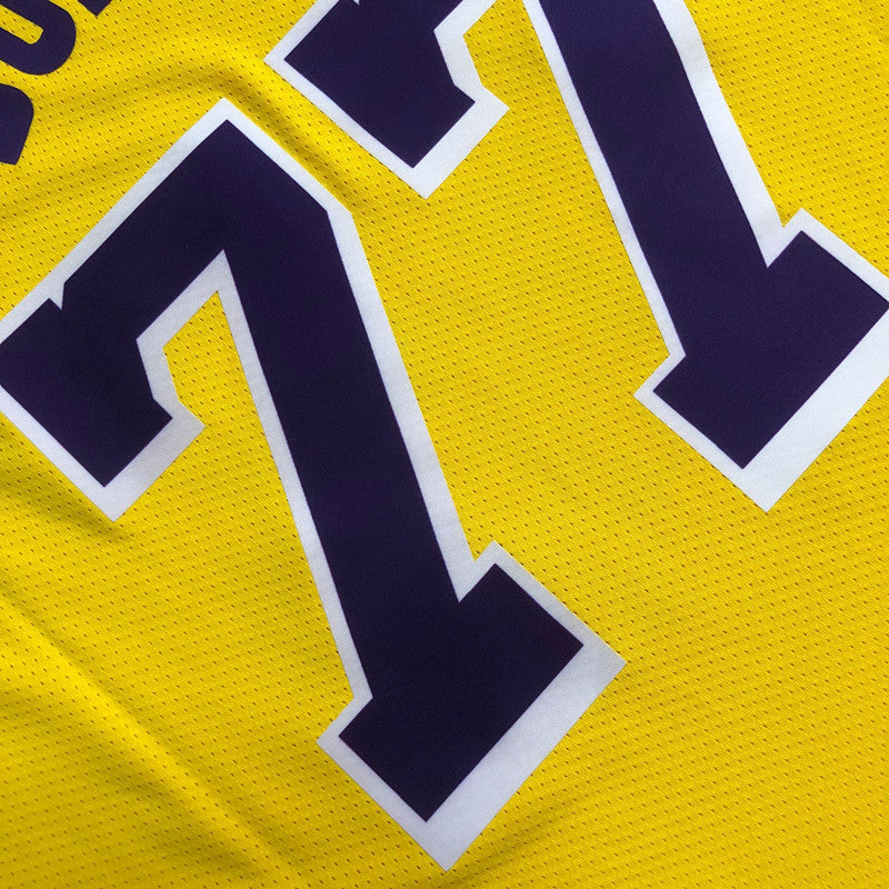 Los Angeles Lakers Luka Dončić #77 yellow Player Edition - Hot pressing