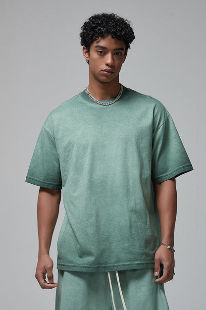 250GSM Double Stitch Sleeve Hem Washed Tee