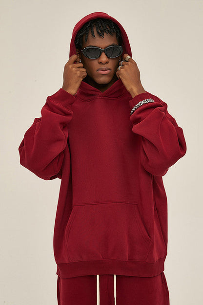 350GSM Fleece Solid Color Hoodie