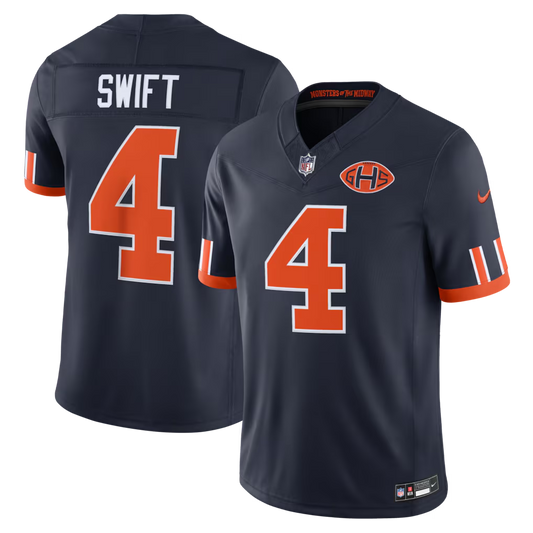 Men's D'Andre Swift Chicago Bears #4 Rivalries Collection Limited Jersey