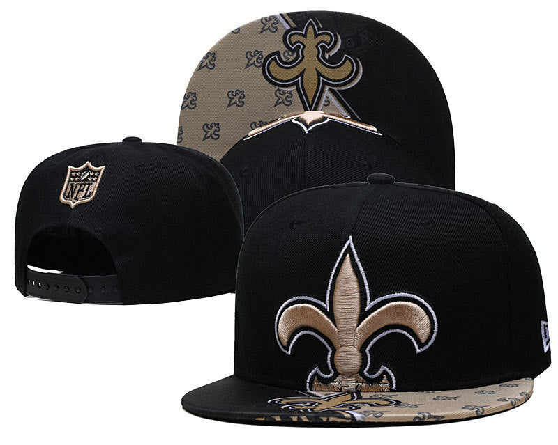 New Orleans Saints Black Snapback Cap