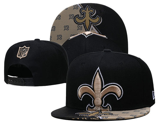 New Orleans Saints Black Snapback Cap