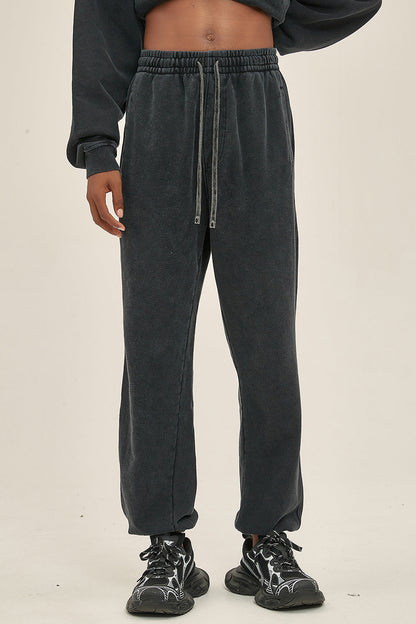 100% Cotton 420GSM Washed Sweatpants