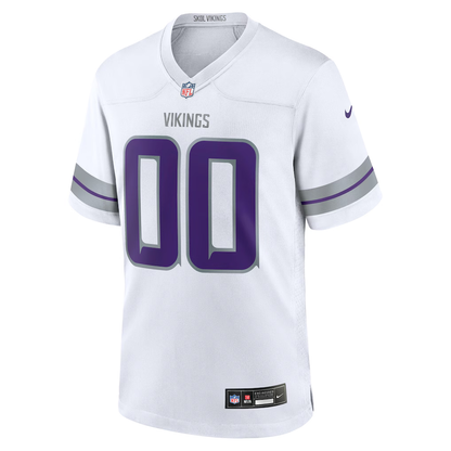 Custom Minnesota Vikings White Game Jersey