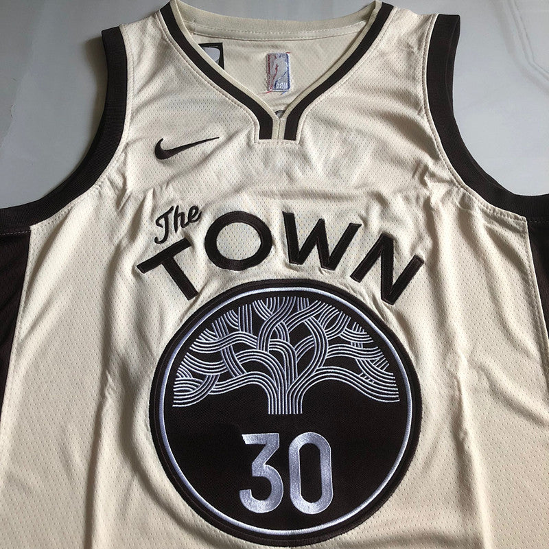 Golden State Warriors Stephen Curry #30 Throwback Jersey - Dense Embroidery