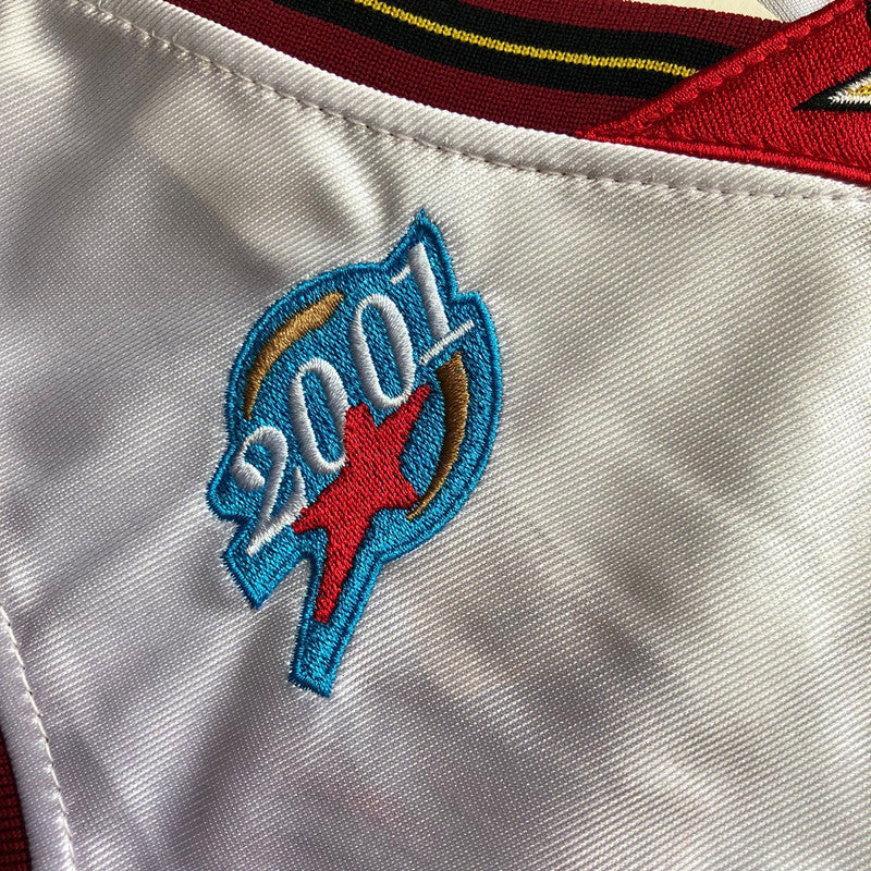 All-Star Allen Iverson #3 white 2001 Dense Embroidery