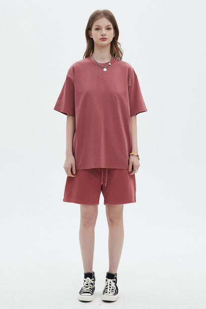 250GSM Pigment Dyed Washed Tee