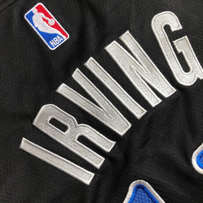 Dallas Mavericks Kyrie Irving #11 Urban Black Throwback Jersey - Dense Embroidery