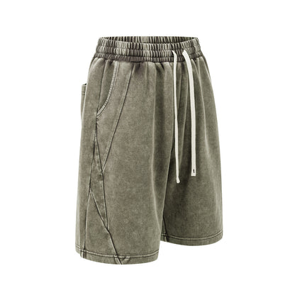 305GSM Splicing Washed Shorts