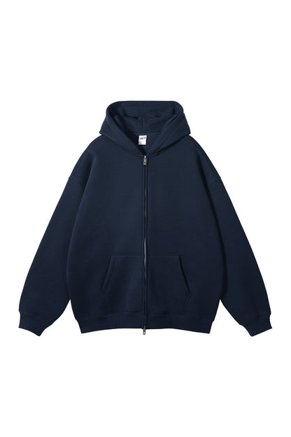350GSM Solid Color Fleece Zipper Jacket