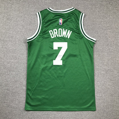 Youth Jaylen Brown Boston Celtics #7 Embroidered Jersey