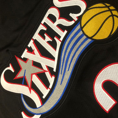 Philadelphia 76ers LeBron James #23 black Throwback Jersey - Dense Embroidery