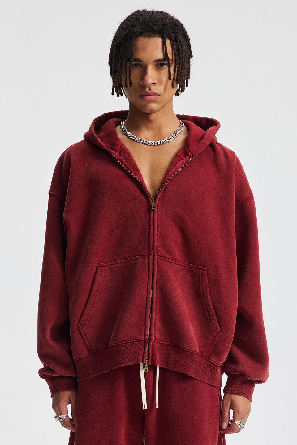 370GSM Pigment Dyed Fleece Boxy Hoodie