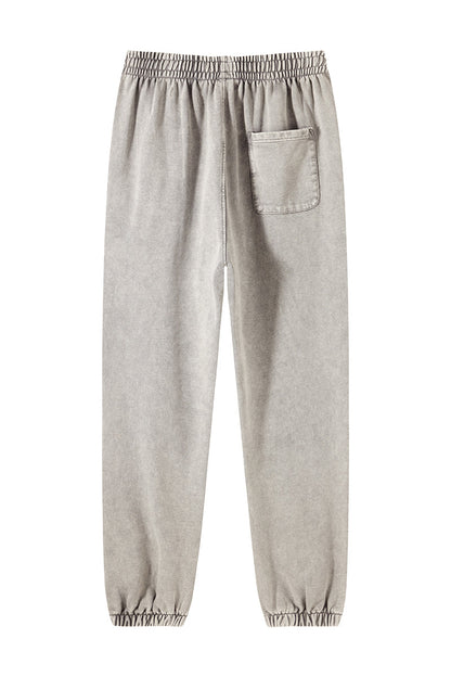 100% Cotton 420GSM Washed Sweatpants