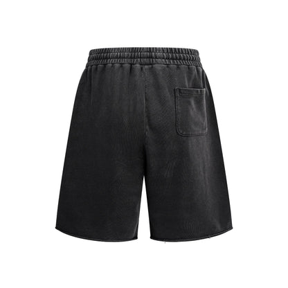 380GSM Distressed Patchwork Washed Short