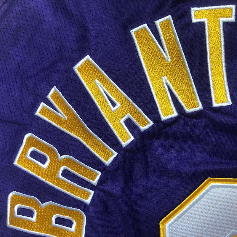 Los Angeles Lakers Kobe Bryant #8 Throwback Jersey - Dense Embroidery