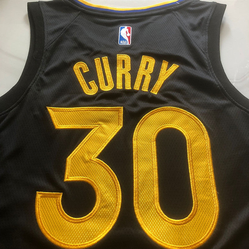 Golden State Warriors Stephen Curry #30 Announcement Version Jersey -  Dense Embroidery