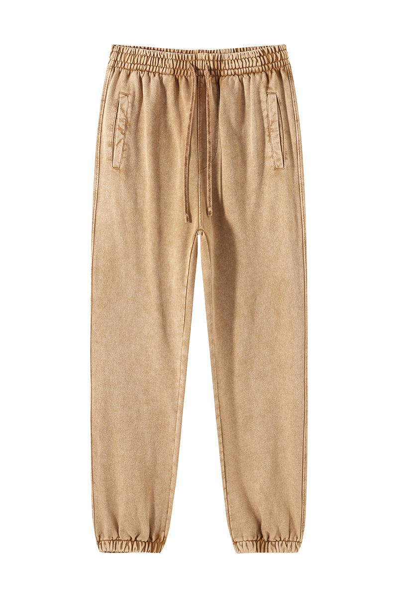 100% Cotton 420GSM Washed Sweatpants