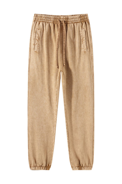 100% Cotton 420GSM Washed Sweatpants