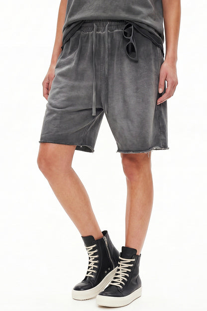 320GSM Distressed Sun Fade Shorts