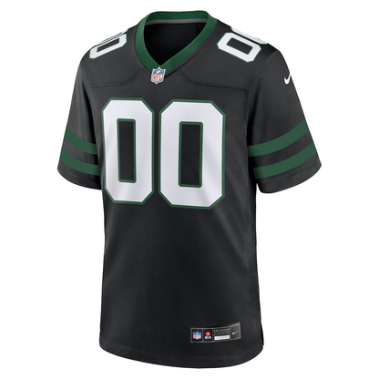 Custom New York Jets Black Game Jersey