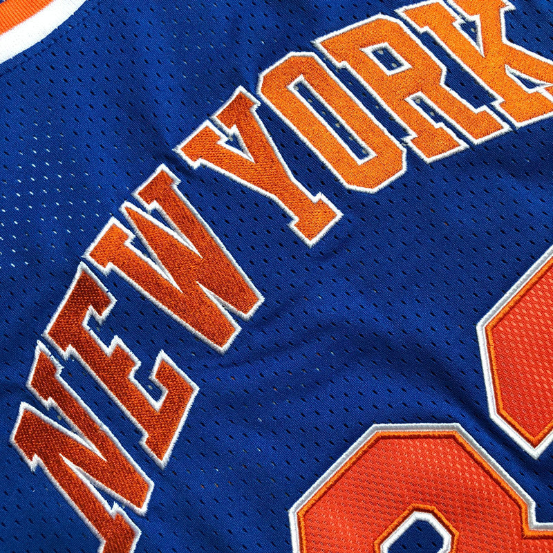 New York Knicks Patrick Ewing #33 1985 Throwback Jersey - Dense Embroidery