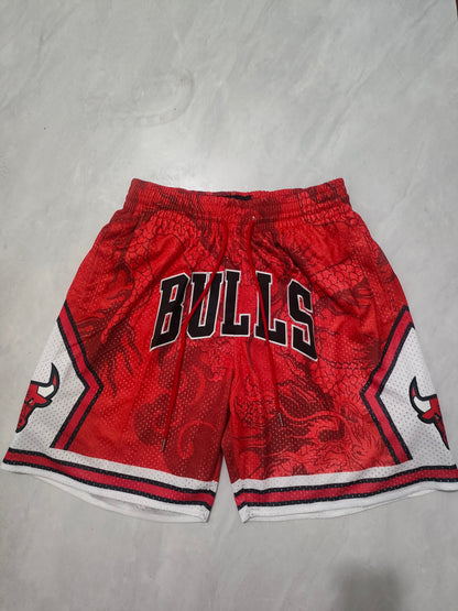 Chicago Bulls Red Dragon Year Edition Pocket Shorts