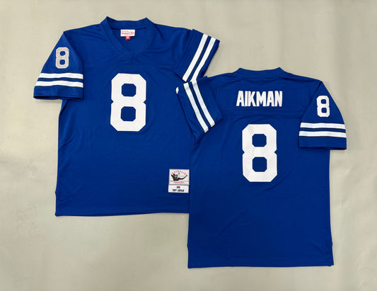 Mens Troy Aikman#8 Dallas Cowboys Vintage Throwback Jersey