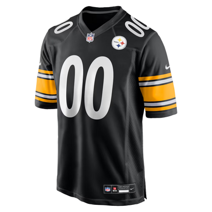 Custom Pittsburgh Steelers Black Game Jersey