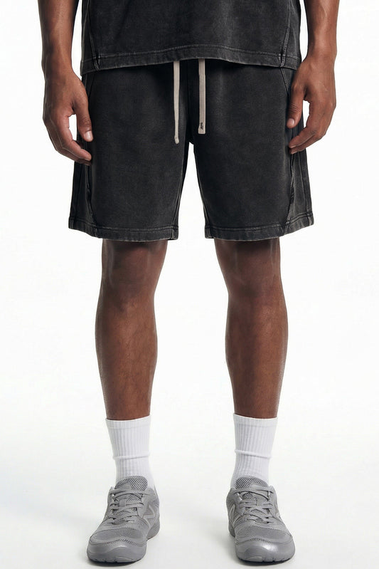 305GSM Splicing Washed Shorts