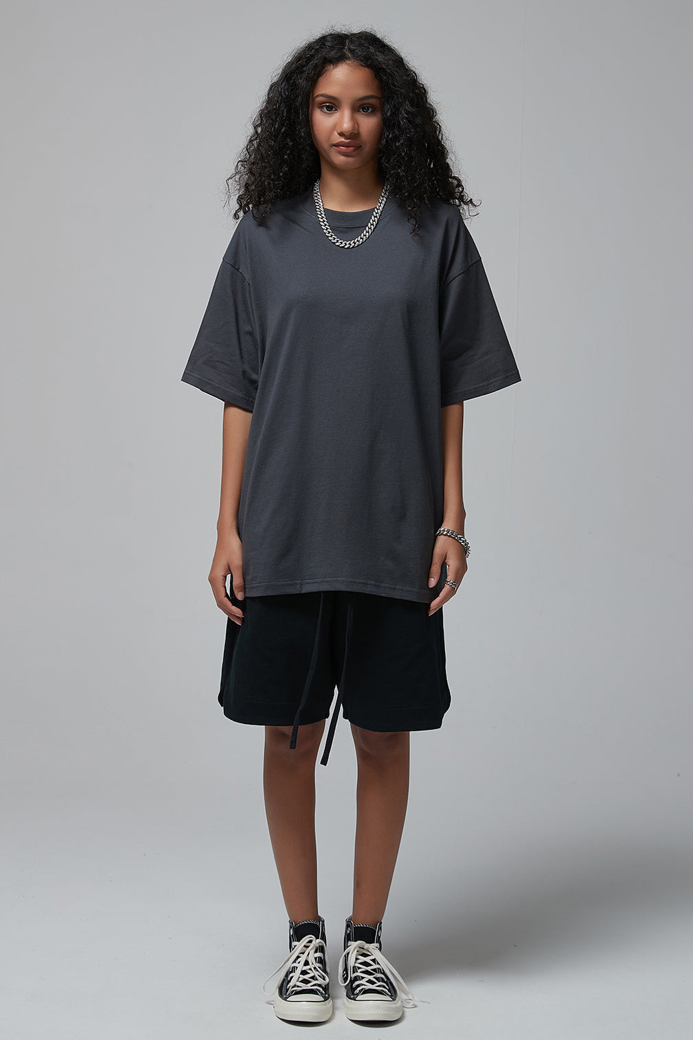 190GSM Solid Color Oversized Tee