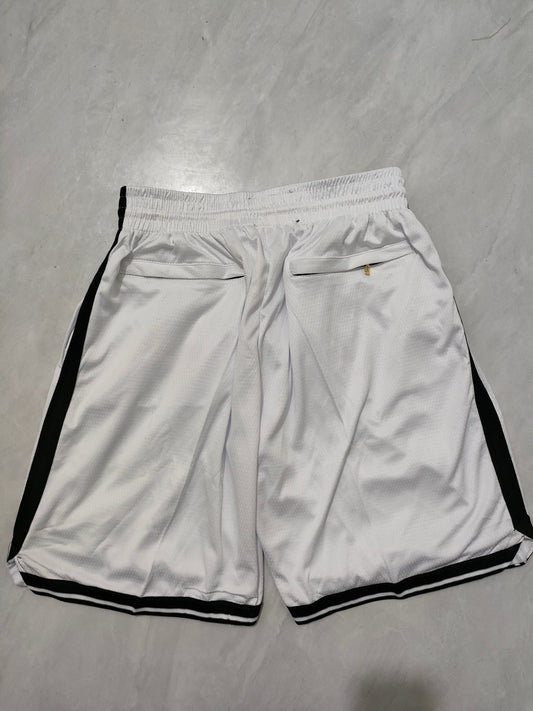 Brooklyn Nets White Regular Pocket Shorts