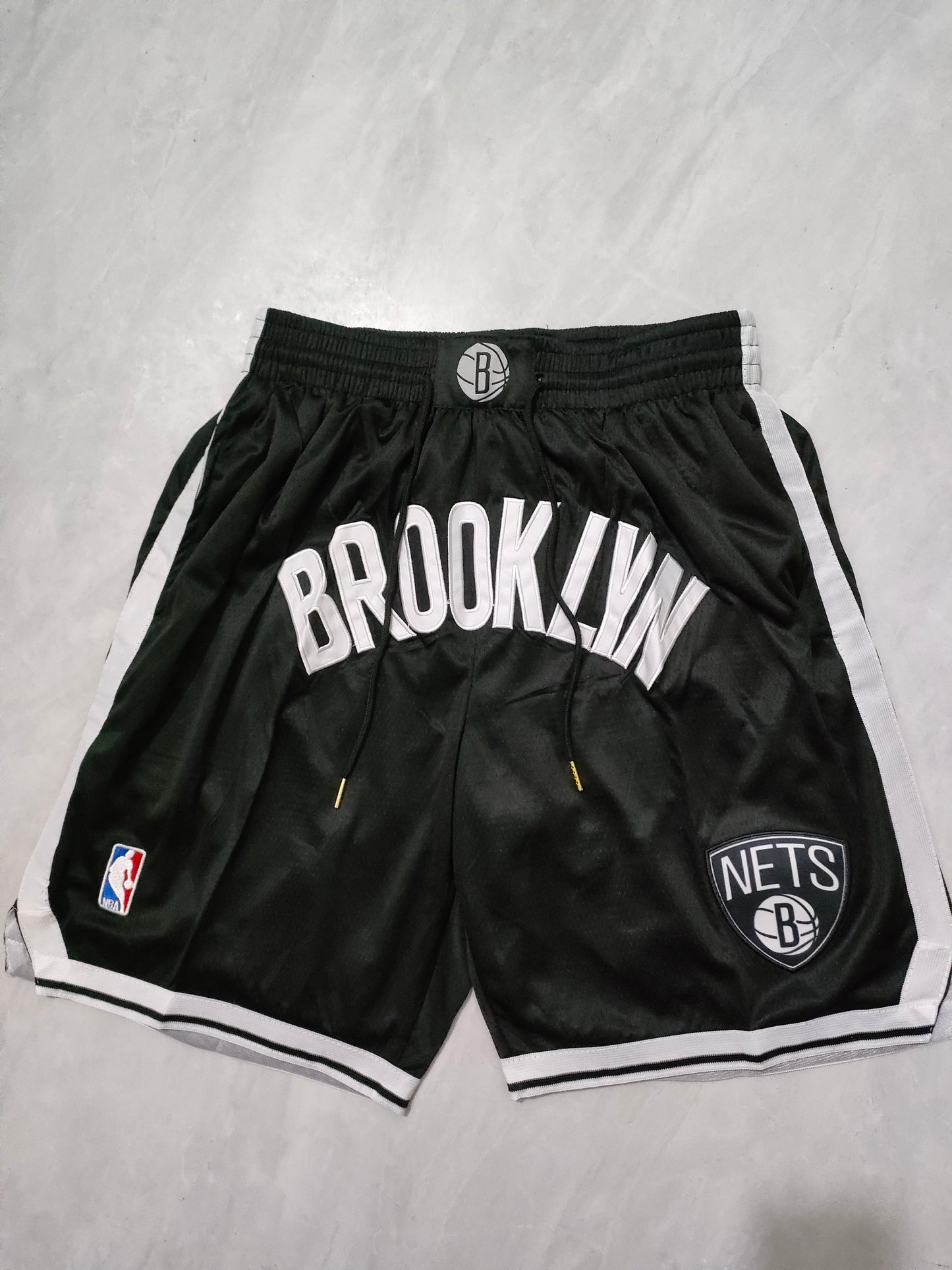Brooklyn Nets Black Regular Pocket Shorts