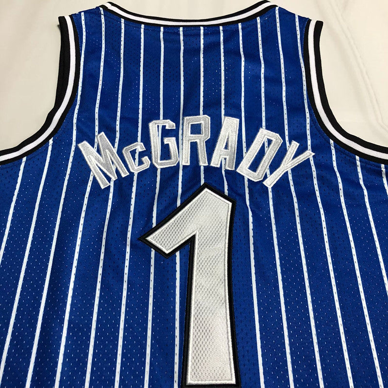 Orlando Magic Tracy McGrady #1 blue 2003 Throwback Jersey - Dense Embroidery