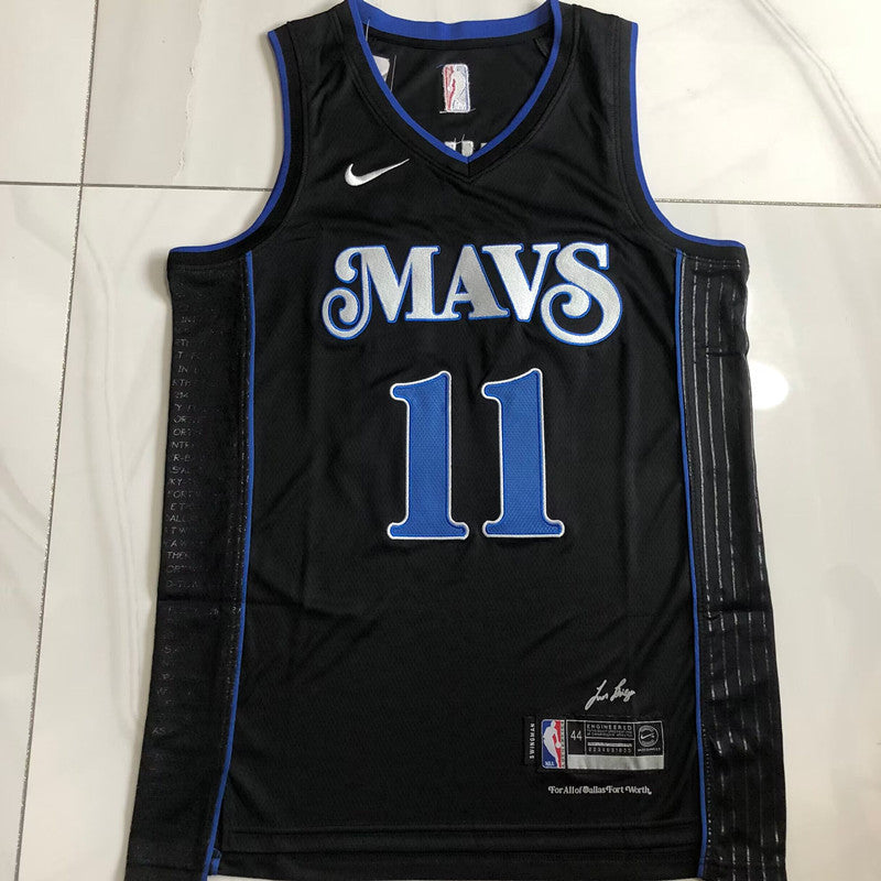 Dallas Mavericks Kyrie Irving #11 Urban Black Throwback Jersey - Dense Embroidery