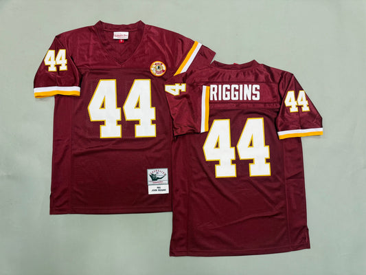 Mens John Riggins#44 Washington Commanders  Vintage Throwback Jersey