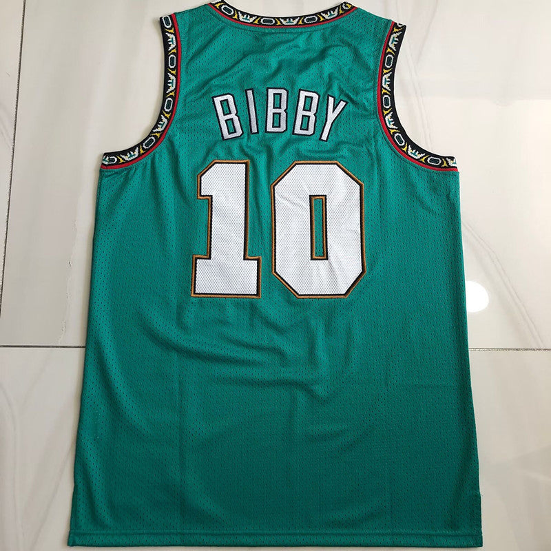 Memphis Grizzlies Mike Bibby #10 1998-99 Throwback Jersey - Dense Embroidery