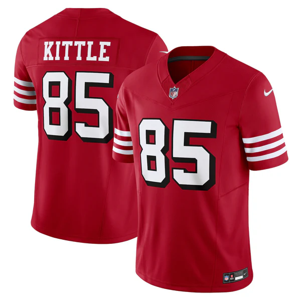 George Kittle #85 San Francisco 49ers Thorwback Vapor F.U.S.E. Limited Red Jersey