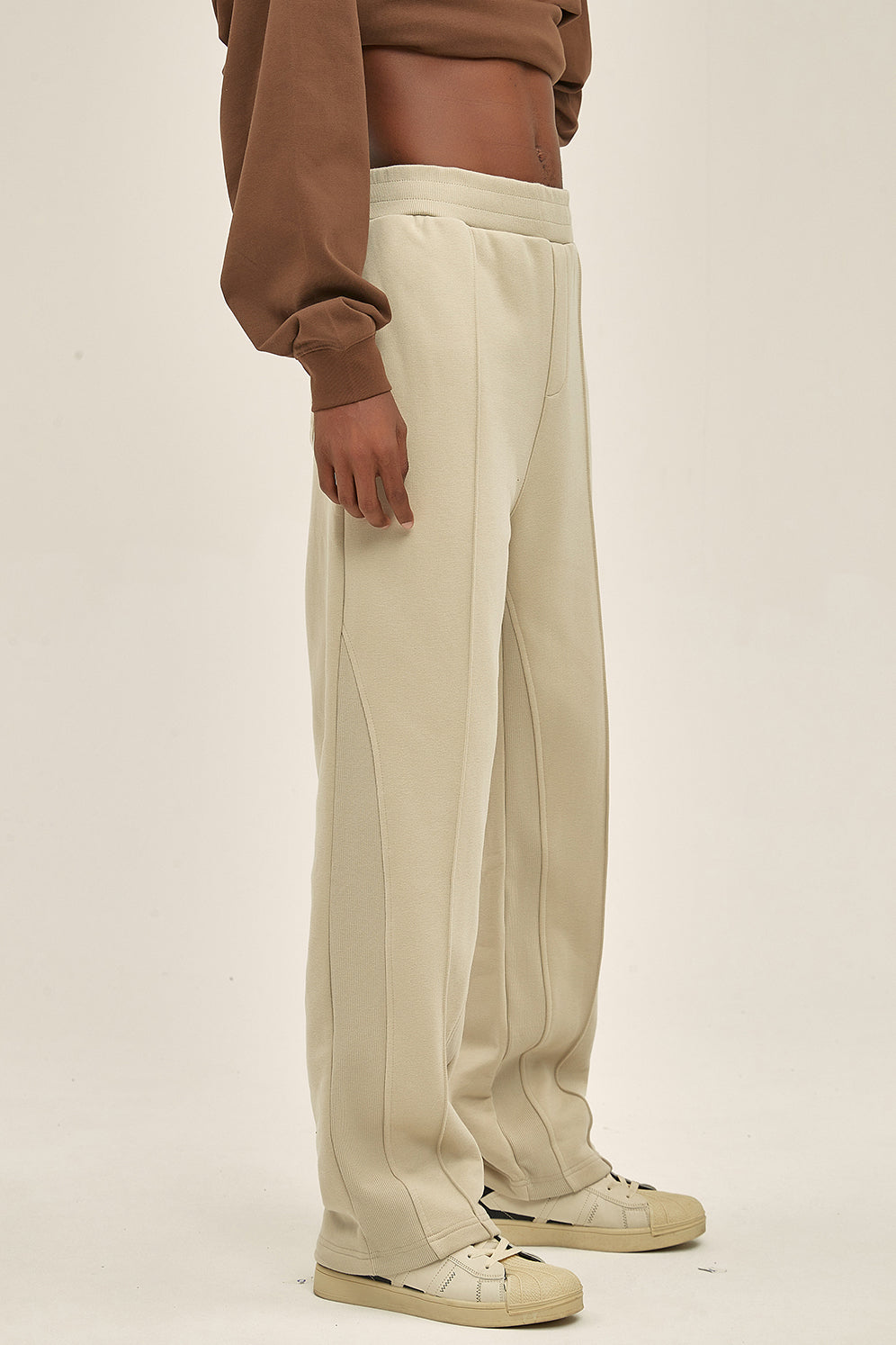 365GSM Patchwork Solid Color Sweatpants