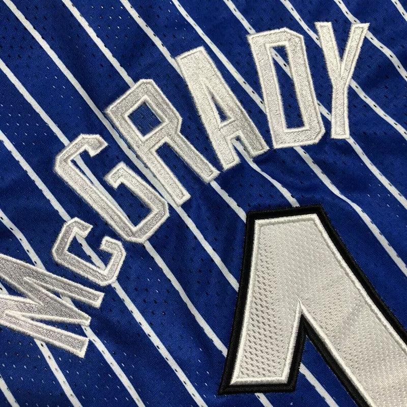 Orlando Magic Tracy McGrady #1 blue 2003 Throwback Jersey - Dense Embroidery
