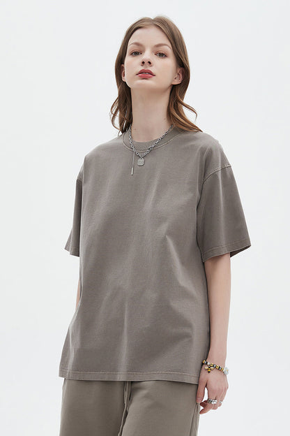 250GSM Pigment Dyed Washed Tee