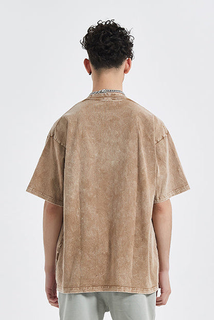 250GSM Washed Out Vintage Tee