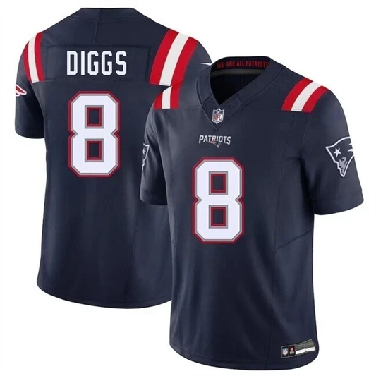 Stefon Diggs Navy #8 New England Patriots Vapor F.U.S.E. Limited Jersey