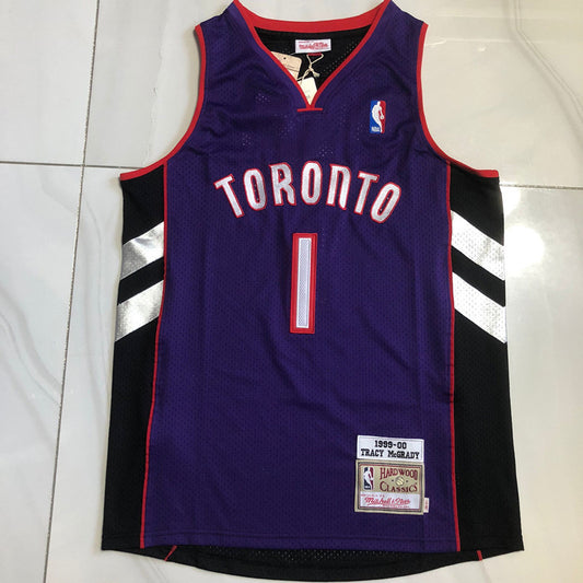 Toronto Raptors Tracy McGrady #1 Throwback Jersey - Dense Embroidery