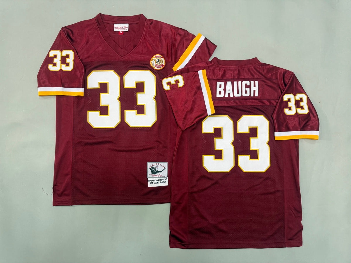 Mens Sammy Baugh#33 Washington Commanders  Vintage Throwback Jersey