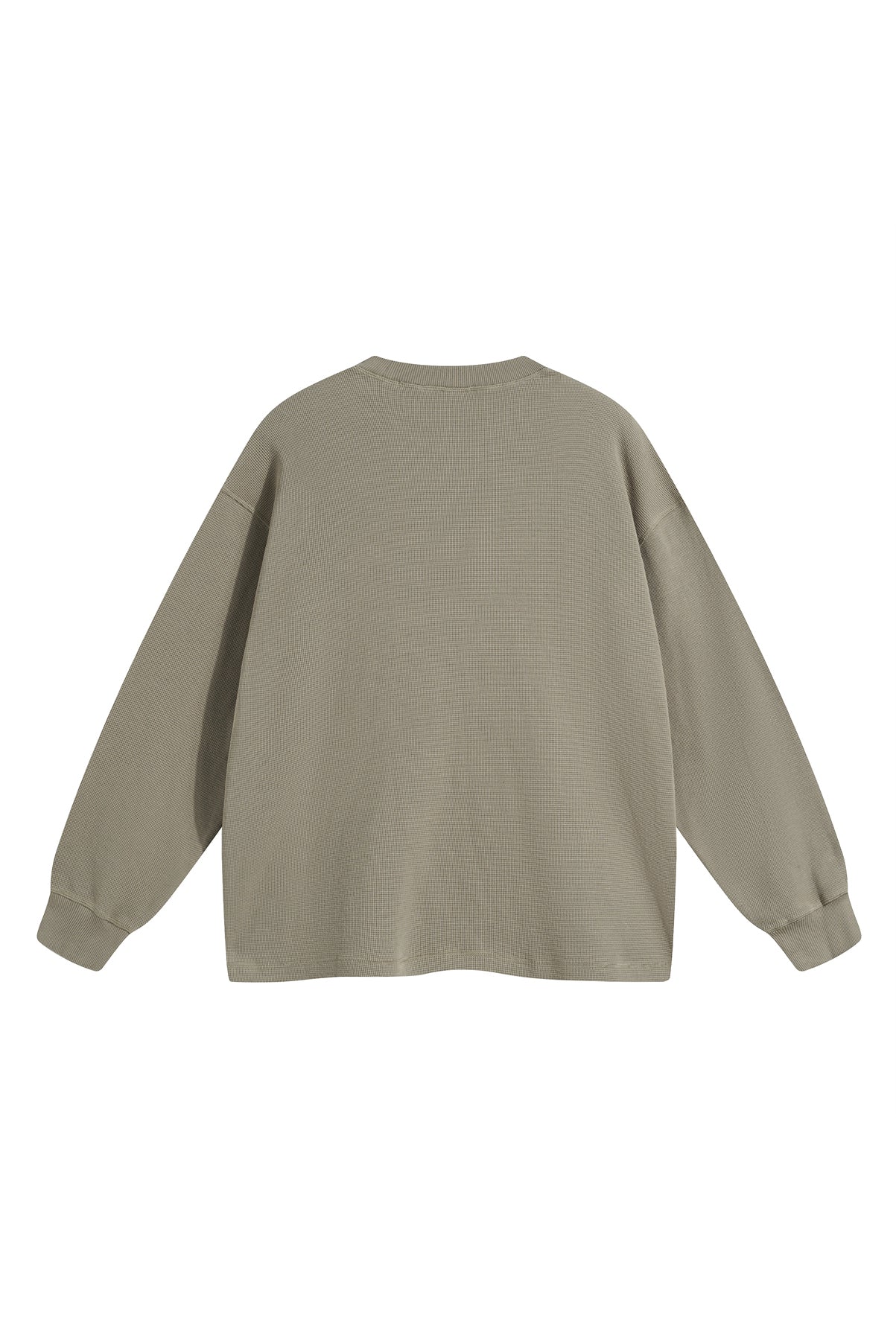 330GSM Waffle Material Long Sleeve Crew