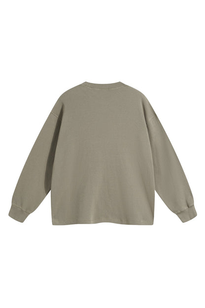 330GSM Waffle Material Long Sleeve Crew