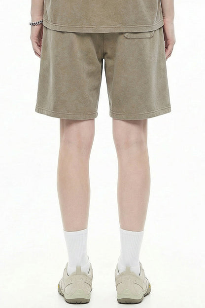 305GSM Splicing Washed Shorts