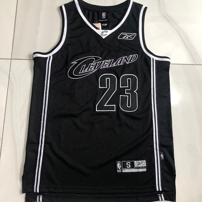 Cleveland Cavaliers LeBron James #23 Black Throwback Jersey - Dense Embroidery
